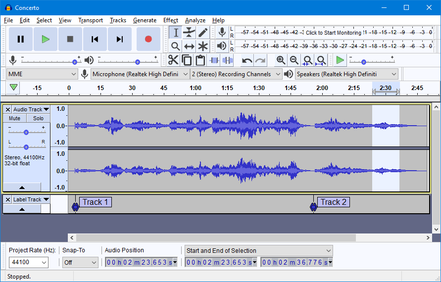 Audacity Software