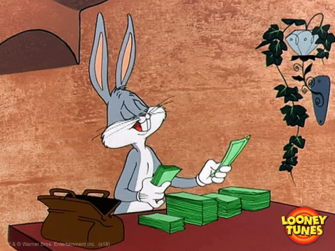 Bugs Bunny Counting Money Image