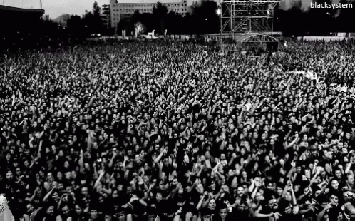 large audience